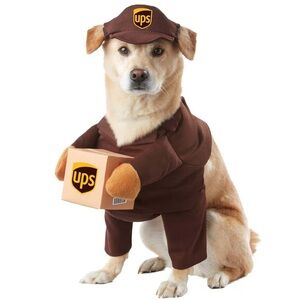 Large Dog UPS Delivery Costume